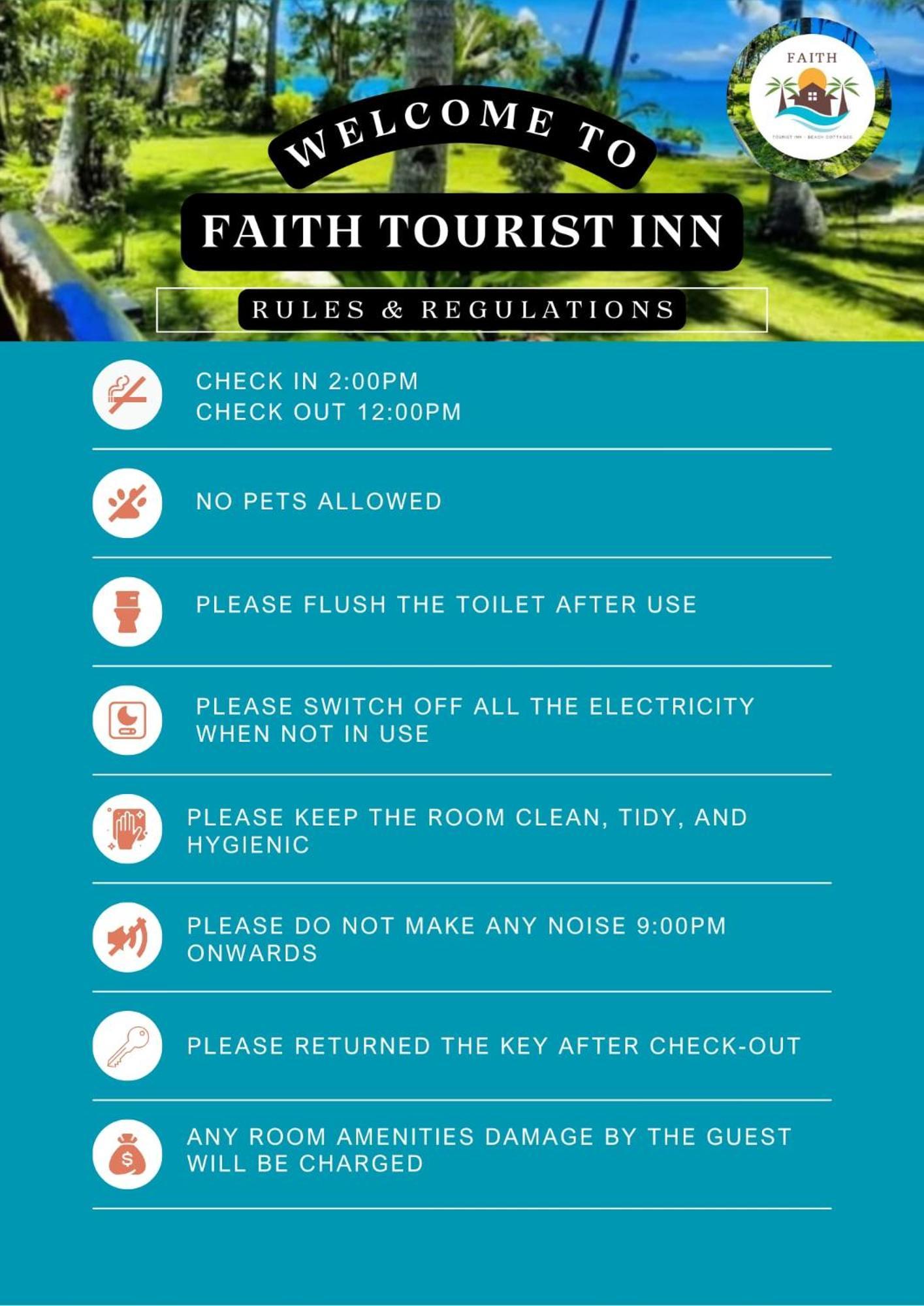 Faith Tourist Inn San Vicente  Zewnętrze zdjęcie